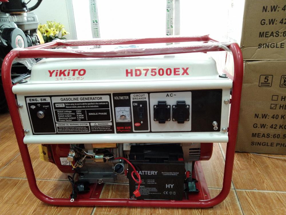 Máy phát điện chạy xăng 5.5kw Yikito HD7500EX 